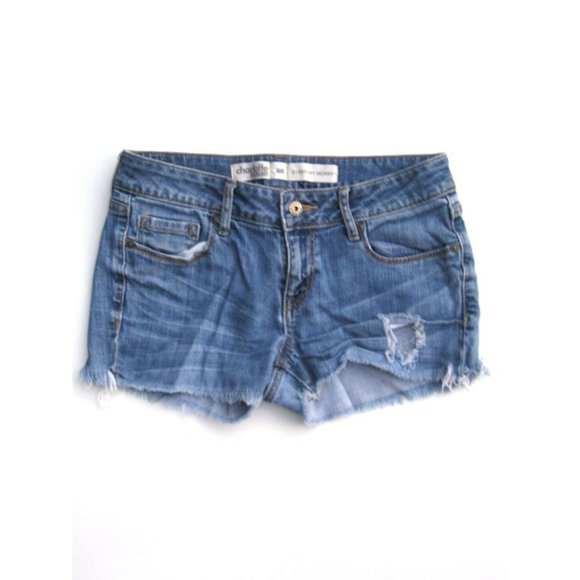 Cut-Off Jeans Jean Shorts Charlotte Russe 6R - Picture 1 of 3